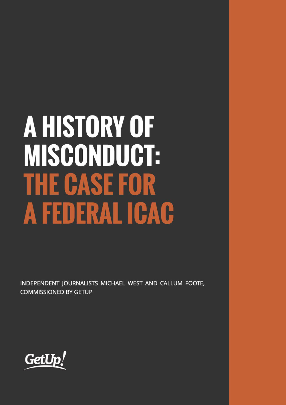 A History of Misconduct: The Case for a Federal Icac